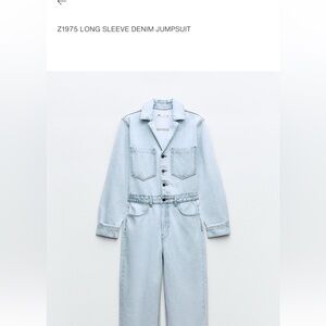 Light Blue Denim Jumpsuit
